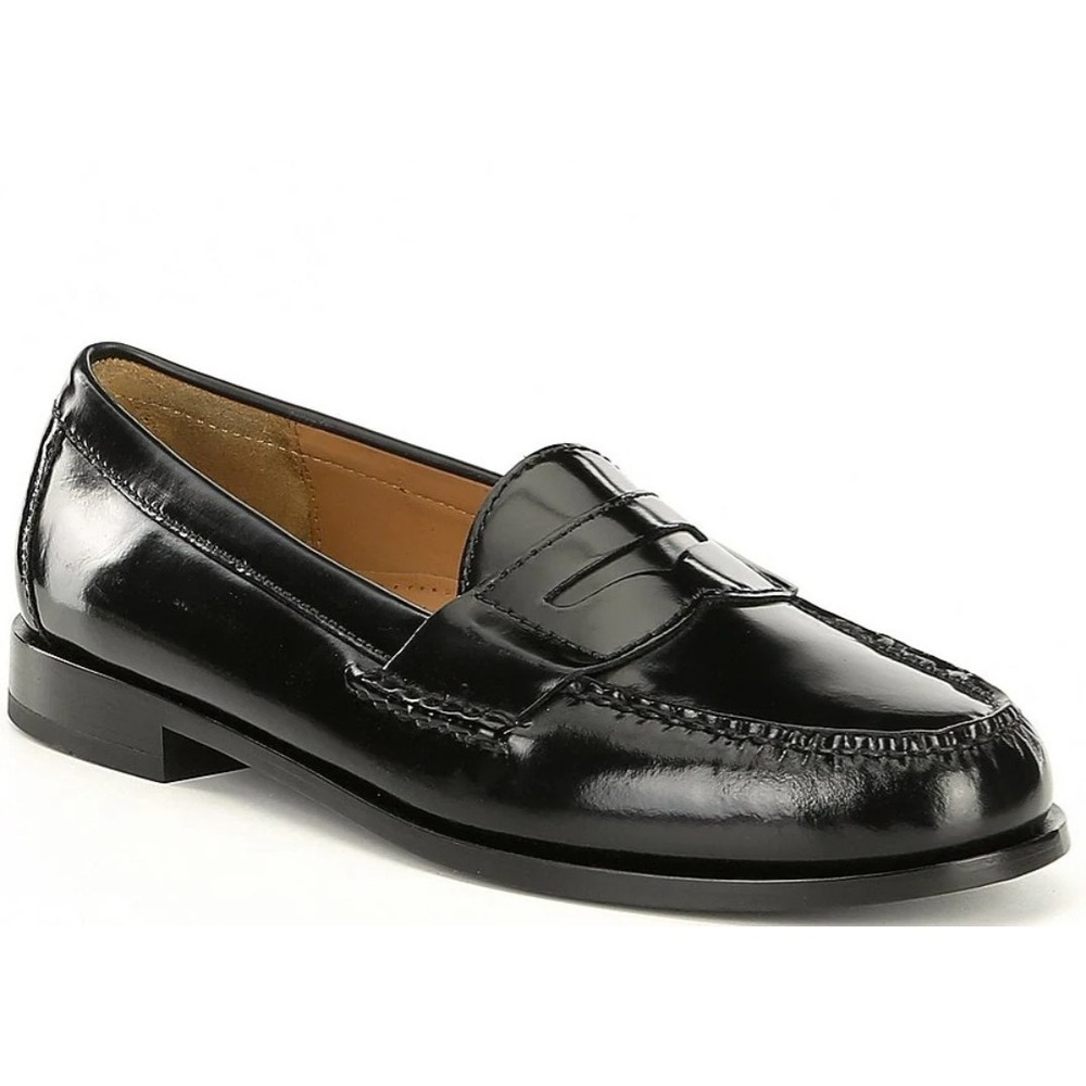 Cole Haan Black Slip-On Loafers with Timeless Elegance